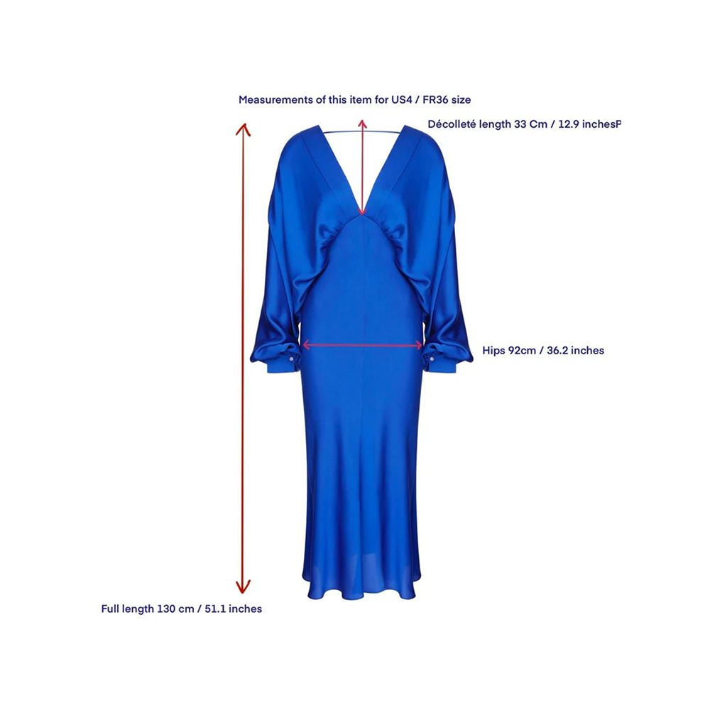 Mila V Neck Satin Dress