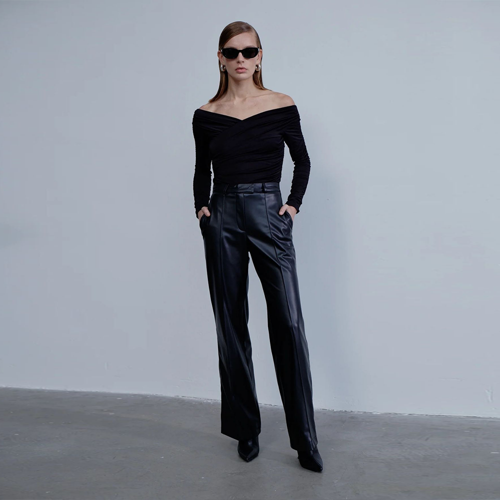 Millie Vegan Leather Trousers
