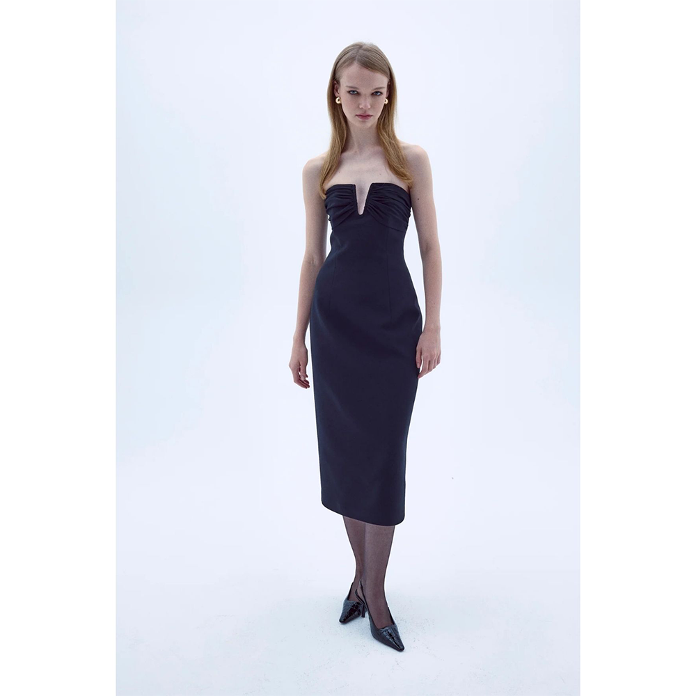 Miora Crepe Midi Dress
