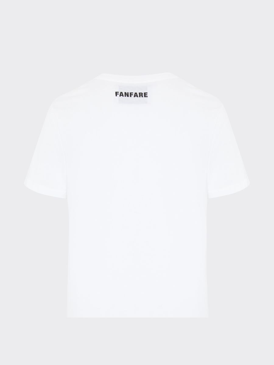 Women's White Organic Cotton T-shirt | Mother Earth | Fanfare