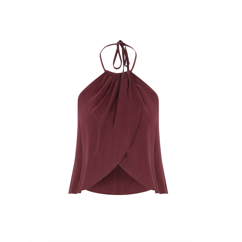Mui Top in Red Plum