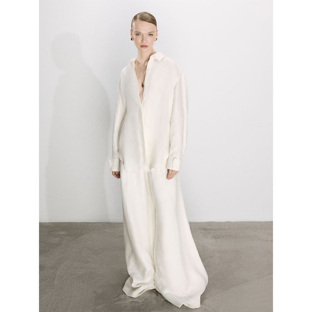 Mui Wide Leg Linen Trousers