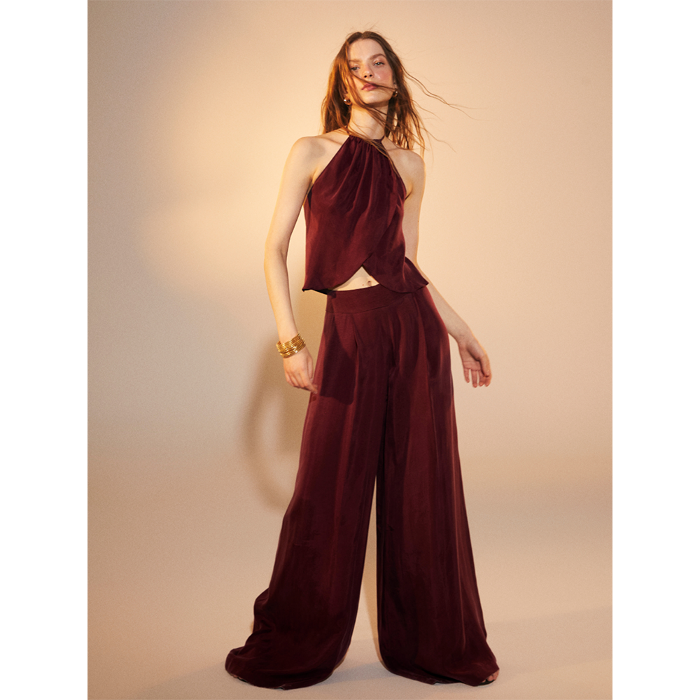 Mui Wide Leg Linen Trousers