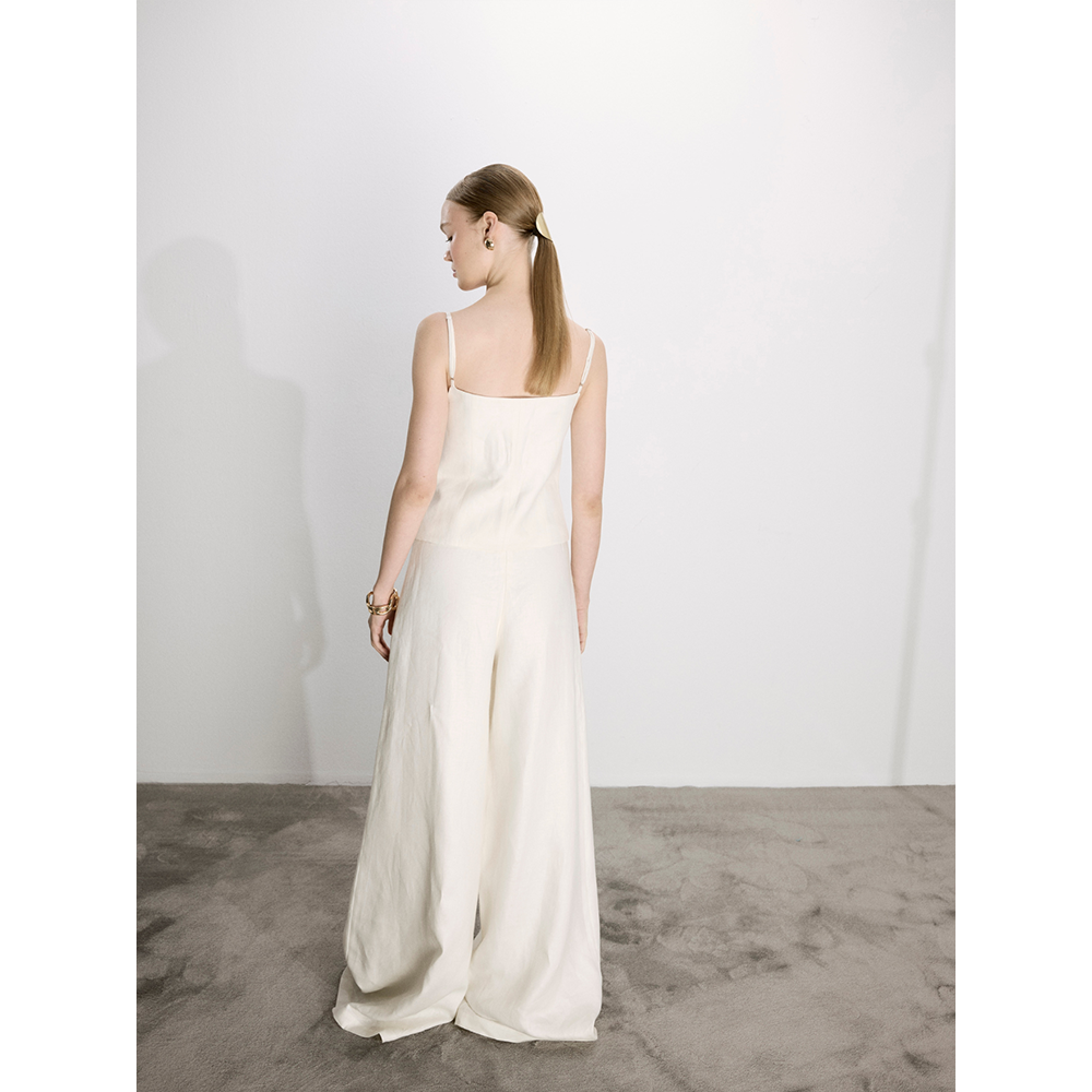 Mui Wide Leg Linen Trousers