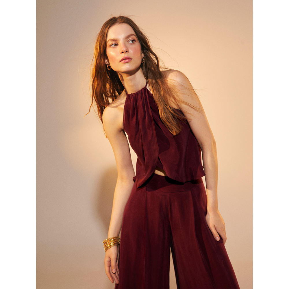 Mui Wide Leg Linen Trousers