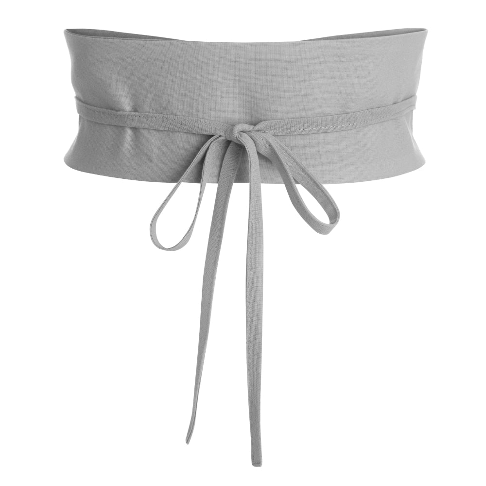 Discover the Ocean Cummerbund Belt at The Luxe Maison, featuring an elegant Obi-style wrap design with long self-fastening ribbons for a defined waist.
