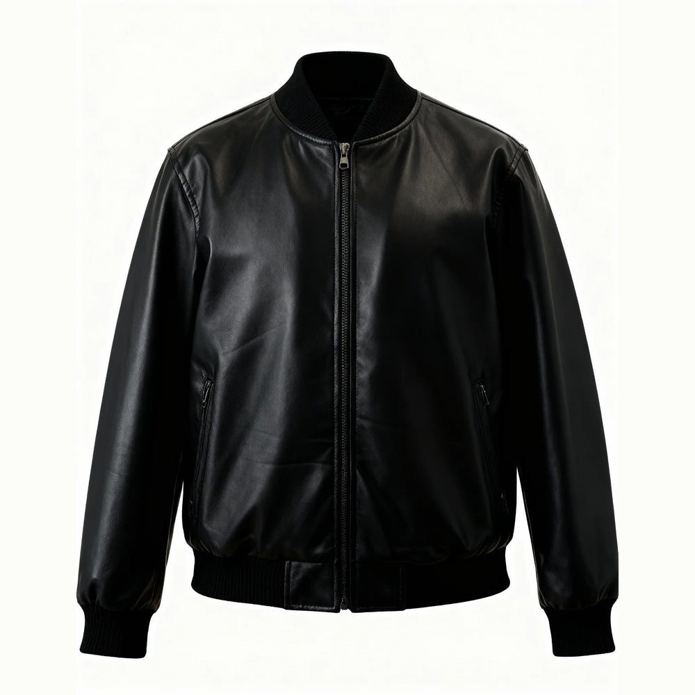 Shop online from our exclusive website and discover the Olive Leather Men's Jacket, crafted from innovative olive leather for a premium vegan alternative with modern style and comfort.