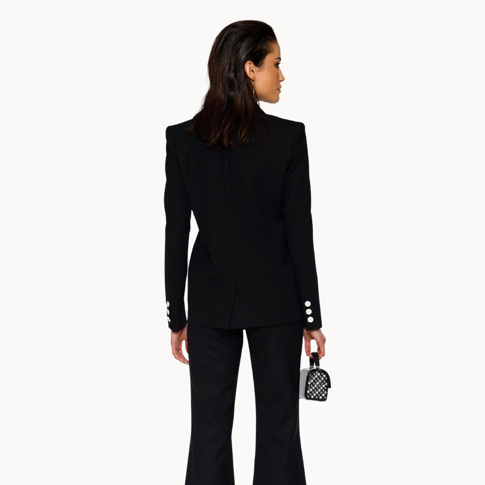 Shop online from our exclusive website. Discover the Onyx Corset Blazer, combining corset-inspired detailing with a structured blazer silhouette for a bold, refined look.