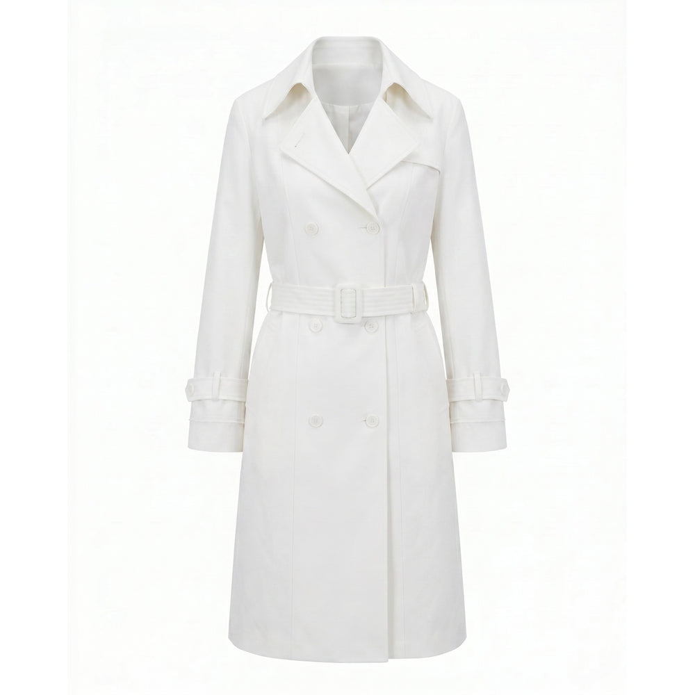 Shop online from our exclusive website and discover the Organic Cotton Trench Coat by Benedetti Life, crafted from premium organic cotton with a modern silhouette and sustainable luxury design.
