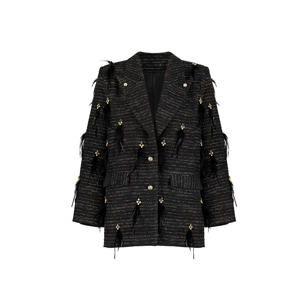 Discover elegance with The Luxe Maison Oversized Blazer. Now available on top online website for clothing. Shop Now!