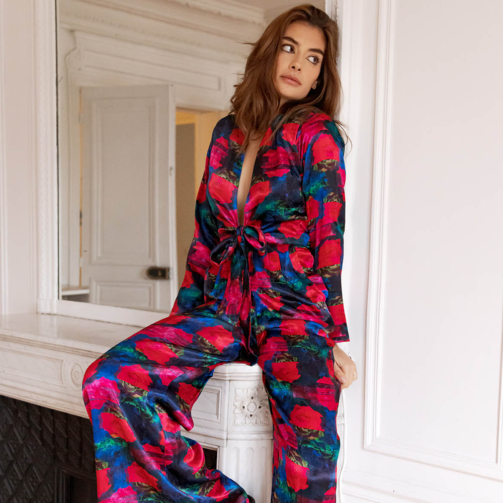 Shop our printed floral pants from our collection of designer clothing for women exclusively at The Luxe Maison. Shop now!