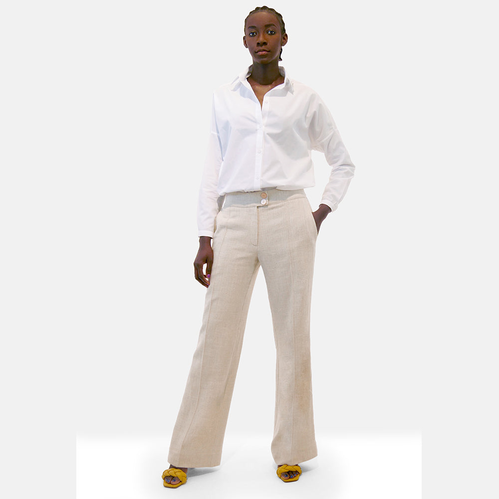 Experience effortless sophistication with Pants Marlene in luxury women wear. A must-have. Shop Now!