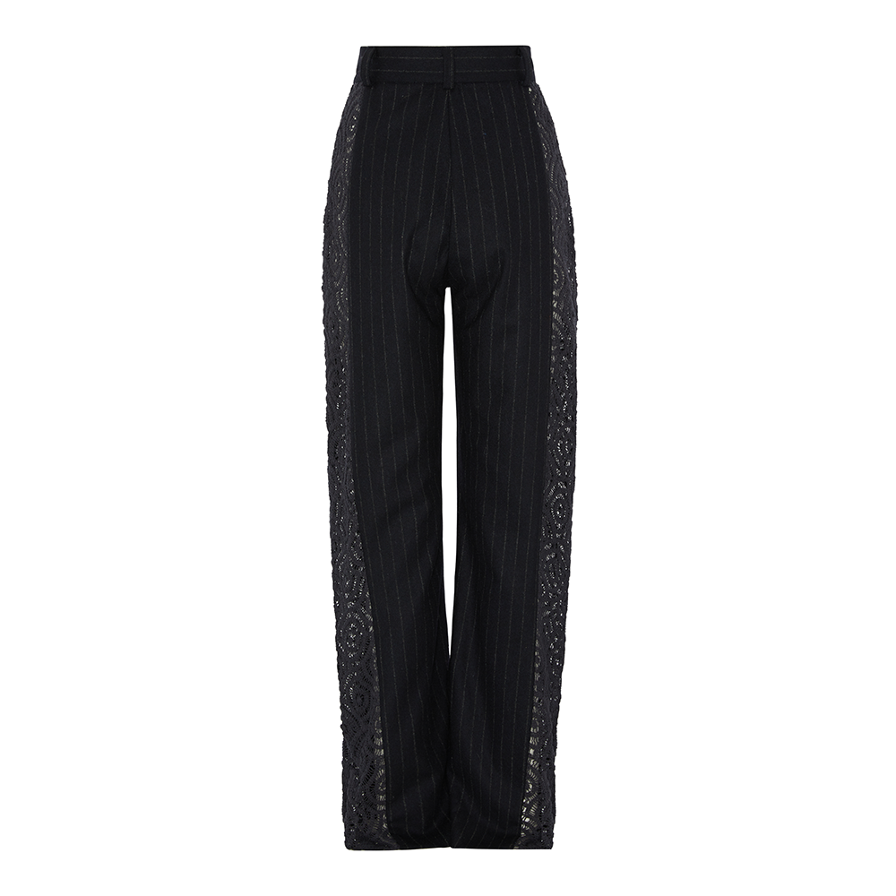 Shop Grace Weller’s Pinstripe and Crochet Trousers for stylish women’s clothing. Explore our shopping website for the latest trends. Shop now!