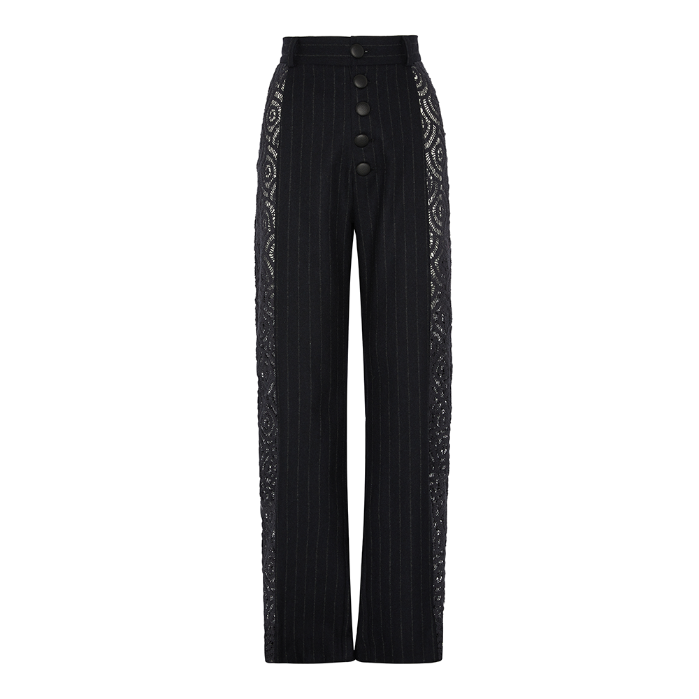 Shop Grace Weller’s Pinstripe and Crochet Trousers for stylish women’s clothing. Explore our shopping website for the latest trends. Shop now!