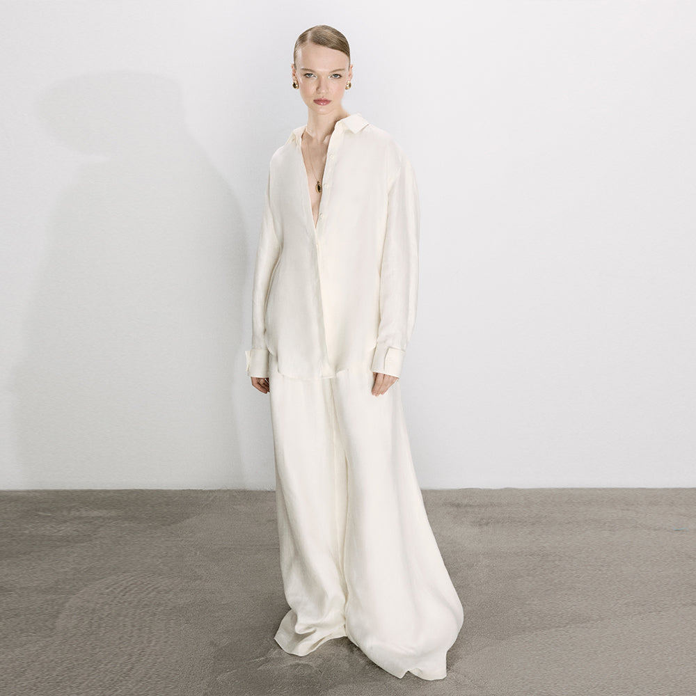 Ravenna Linen Shirt in White