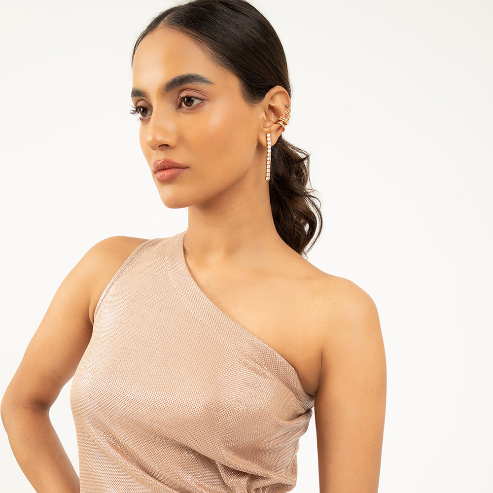 Shop our sequin off-shoulder dress for party & evening wear. Get designer dresses for women from our handpicked curation at The Luxe Maison! Shop now!