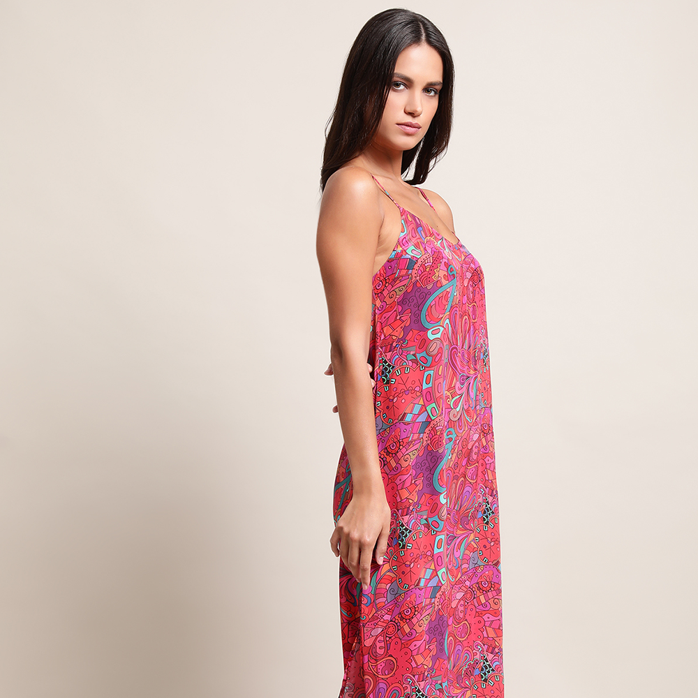 Shop framboise printed strap dress. Get designer dresses for casual & outwear for women from our handpicked curation at The Luxe Maison! Shop now!
