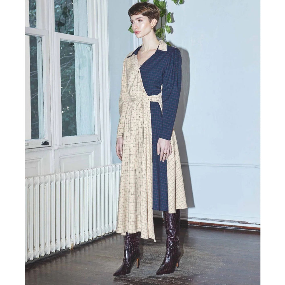 Explore the Sava Asymmetric Hem Midi Dress at our designer store. Shop Now!