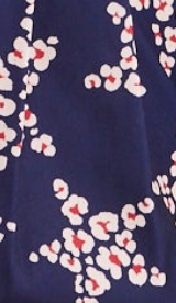 Women's Mini Dress in Navy with Long Sleeves, Twisted Front Detail and Collar - Liquorish