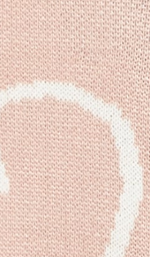 Blush Pink Heart Print Cardigan