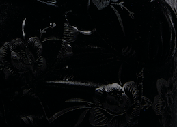 Women's Midi Dress with Long Balloon Sleeves in Black Velvet - Corset Detail by Liquorish