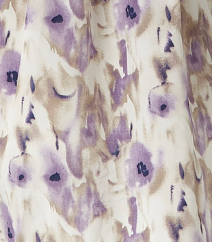 Women's Mini Dress in Lilac Floral with Short Sleeves and Matching Belt - Elegant Style by Liquorish