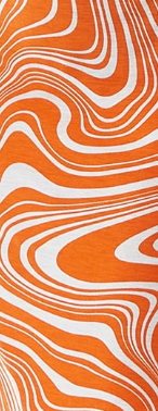 Women's Midi Dress in Orange with 3/4 Sleeves and Cut Out Details - Liquorish