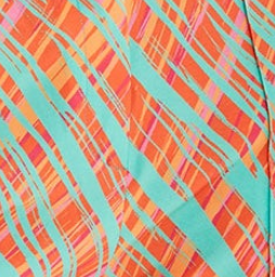 Women’s Flare Trousers in Orange with All Over Print - Tailored Fit - Statement Style by Liquorish