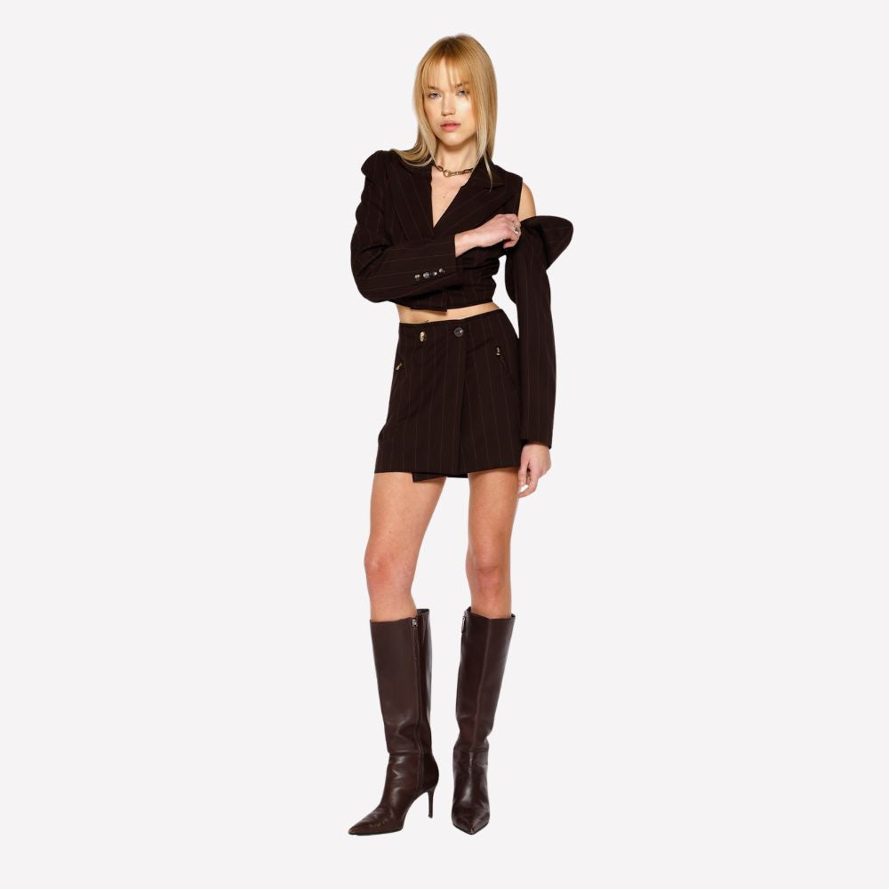 Shop online from our exclusive website. Discover The Six Way Blazer Short Skirt, a versatile multiway design with endless styling options.