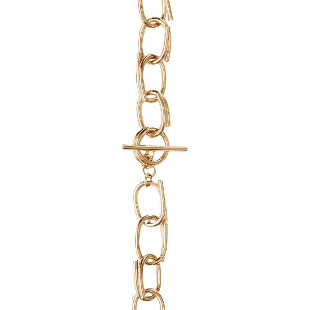 Gold or silver tone plated brass small links bracelet.