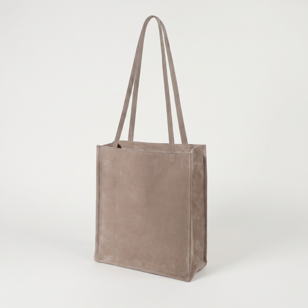Small suede tote bag with soft lining, perfect for everyday use. Shop online from our curated edit of premium fashion.