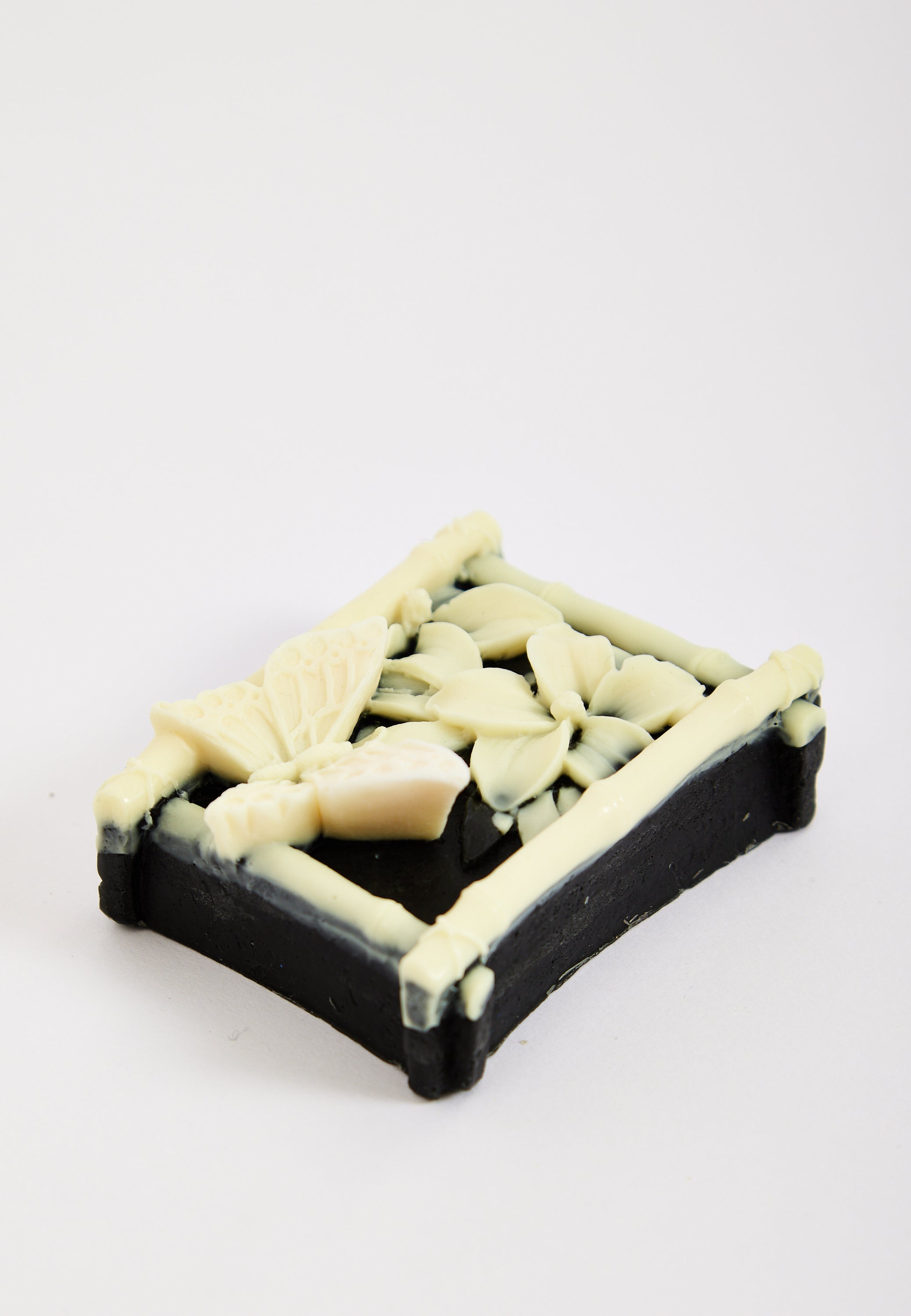 Liquorish Bamboo Charcoal Butterfly Garden Floral Soap Handmade Soap