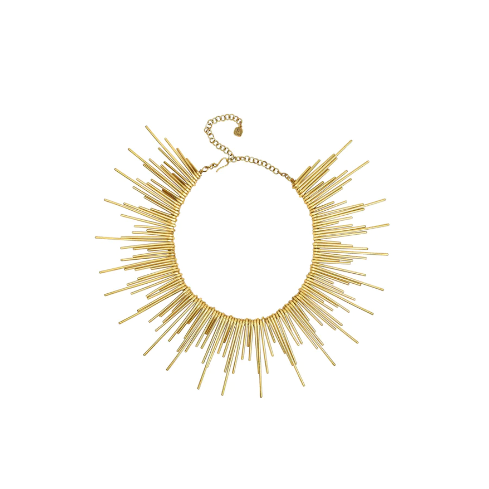 While the Sol necklace invokes your inner Goddess, the Sol necklace invokes your inner warrior. 