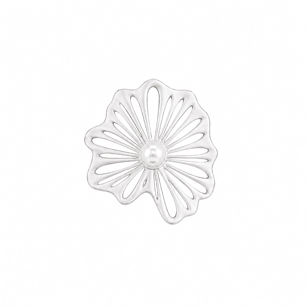 Discover the Spellflower Silver & Pearl Ring at The Luxe Maison, featuring delicate openwork silver petals with a soft matte finish and a luminous pearl centerpiece. With its ethereal floral silhouette and adjustable open band, this sculptural ring adds a touch of whimsical elegance to everyday style and special occasions.