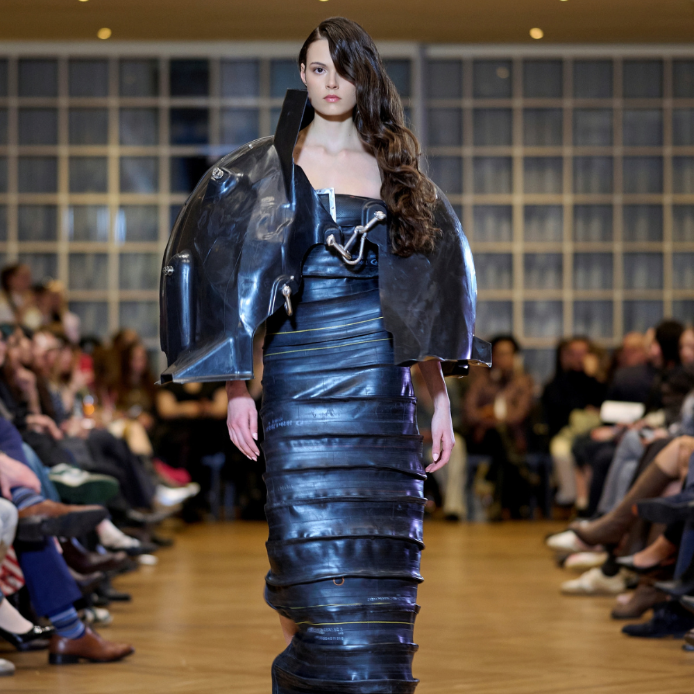 Upcycled Car Bumper Sculptural Shoulder Piece