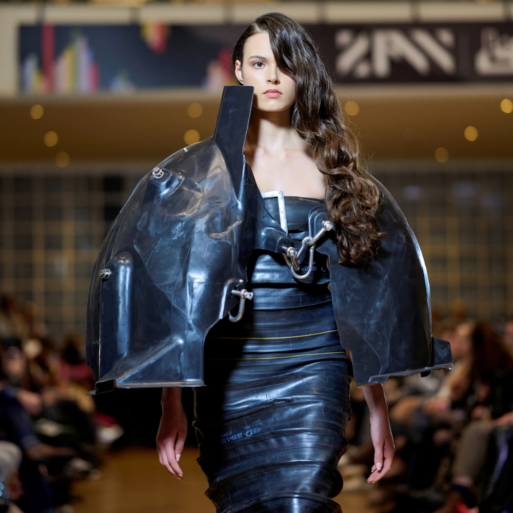 Own the spotlight with Strapless Black Rubber Maxi Dress. shop bold, runway-inspired fashion in Designer Stores India. Shop now!!