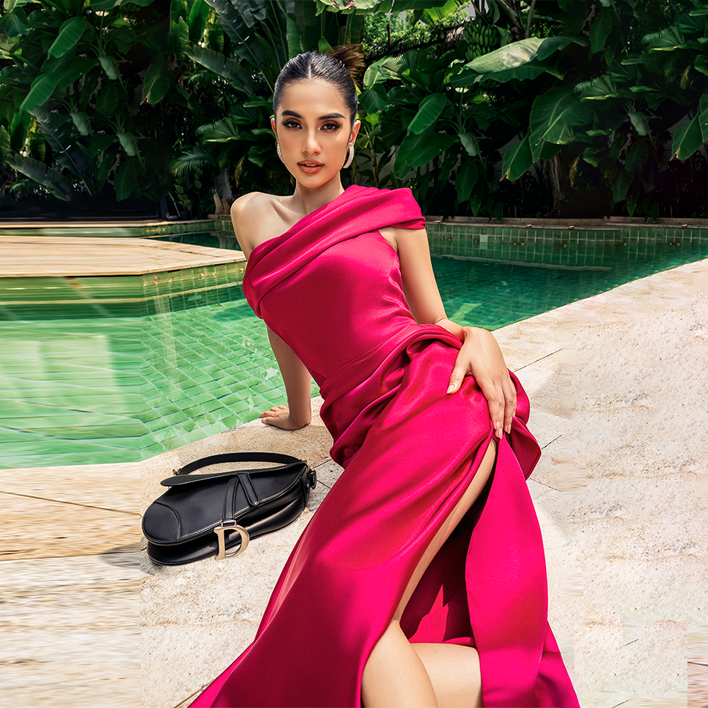 Discover the exquisite stylized pink silk dress, a perfect blend of luxury and sophistication. Shop our exclusive designer women's wear collection.