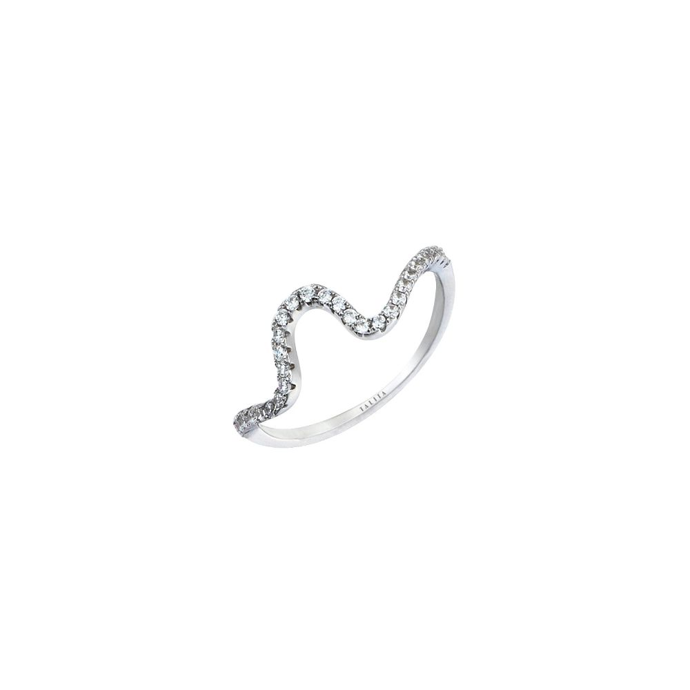 Swing ring with natural stones and zircon 925 Sterling Silver Ring.Zircon & Natural Stones.