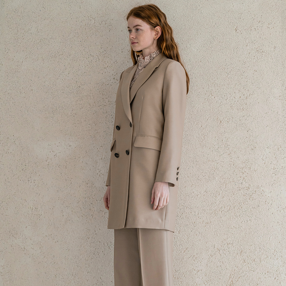 Desert sand colored double jacket