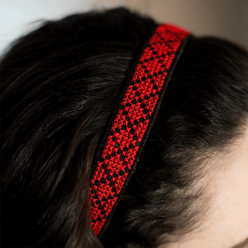 The Tatreez Headband is the ultimate accessory to add a pop of personality to your outfit or hairstyle.