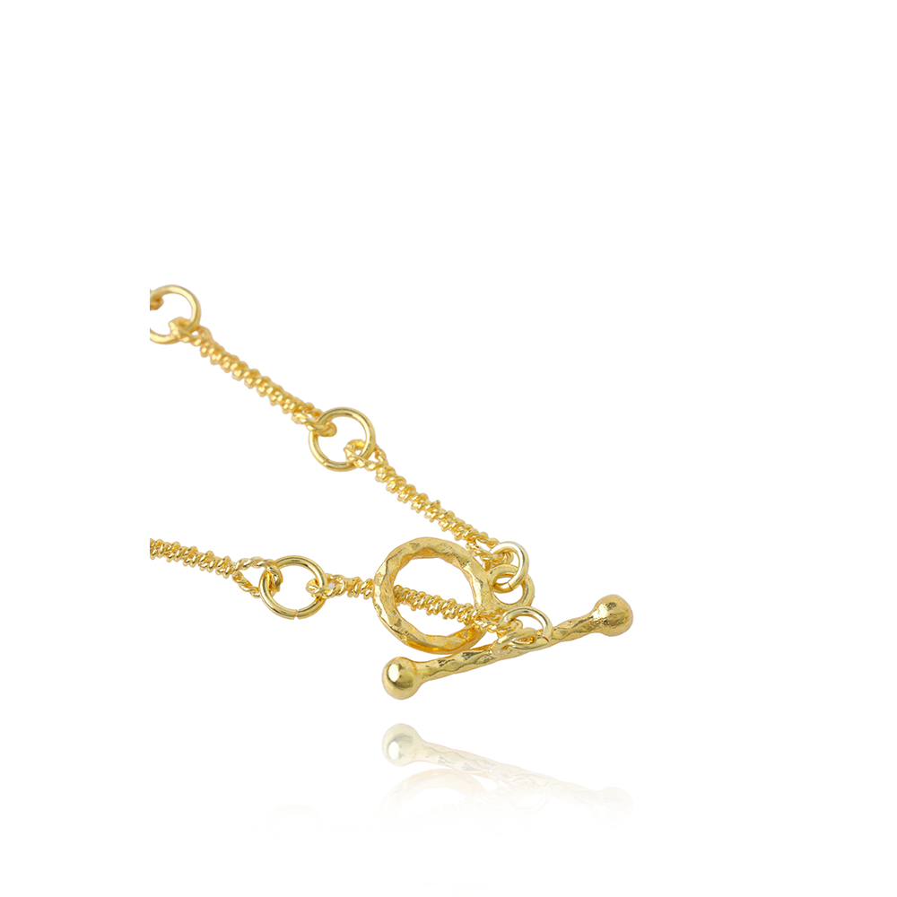 The 22K Gold Vermeil Roman Chain Bracelet is inspired by historical gold manufacturing techniques. Shop elegant accessories for women online. Shop now!