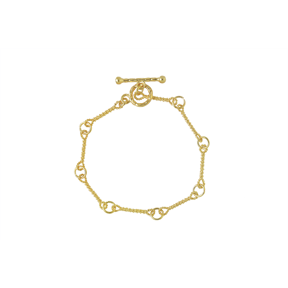 The 22K Gold Vermeil Roman Chain Bracelet is inspired by historical gold manufacturing techniques. Shop elegant accessories for women online. Shop now!