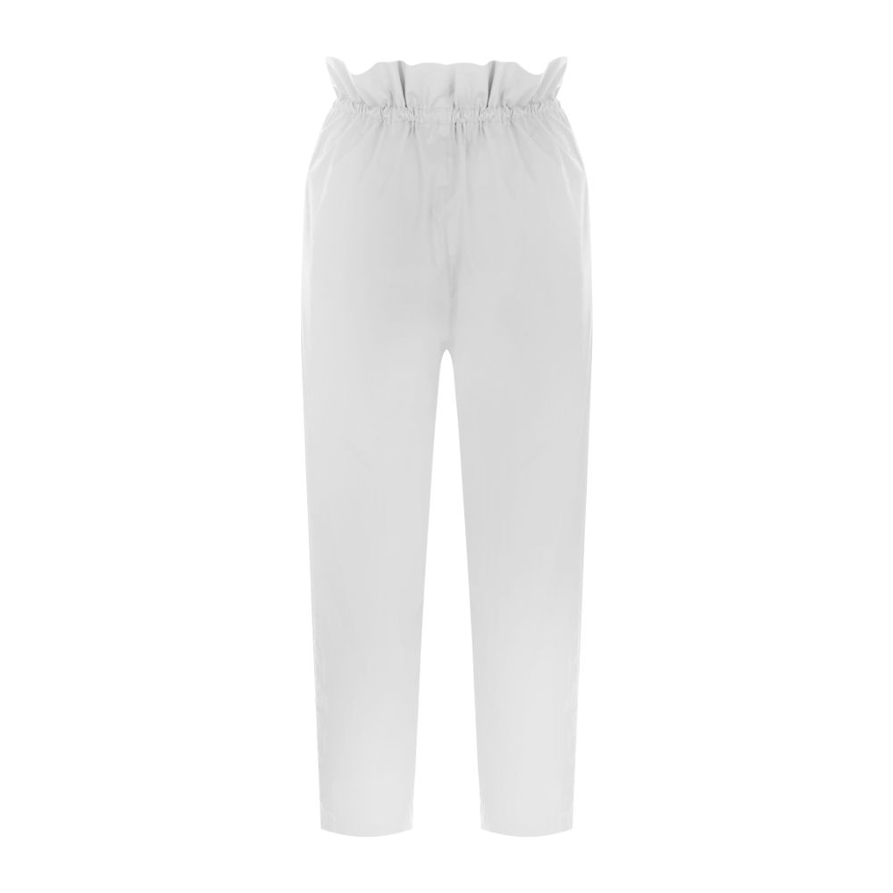 TIE-DETAILED POPLIN PANTS 100% COTTON