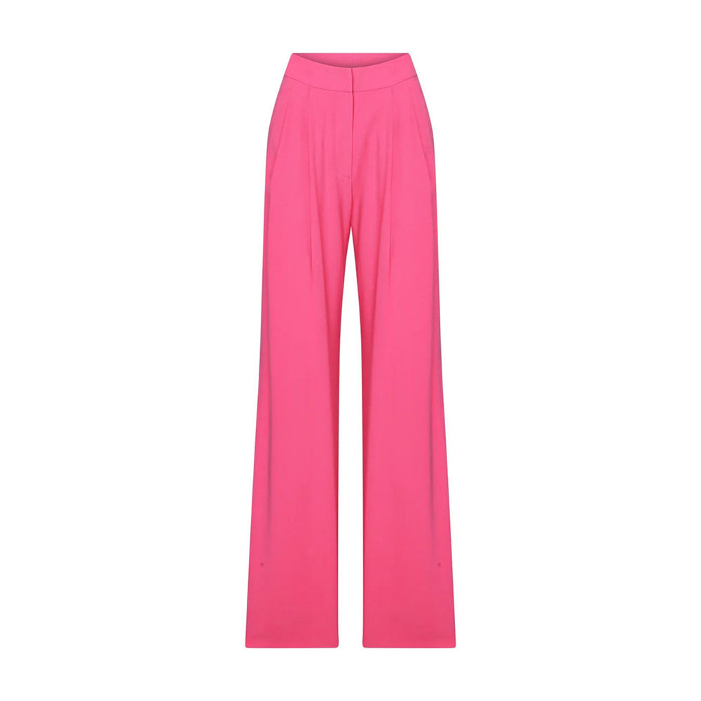 Tina Wide-leg Trousers in Bubble Gum Pink