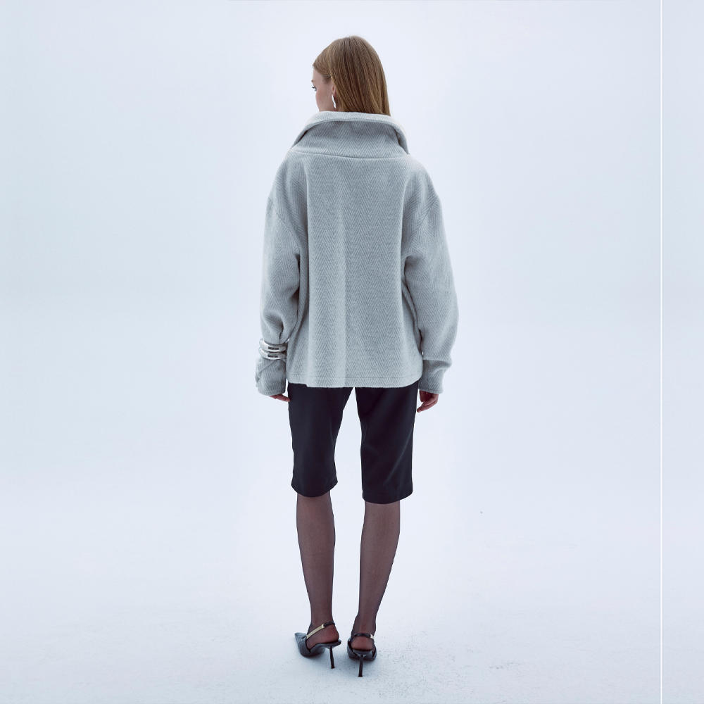 Elevate your style with Travis Wool Zip-Neck Jumper luxury designer dress charm. Shop Now!