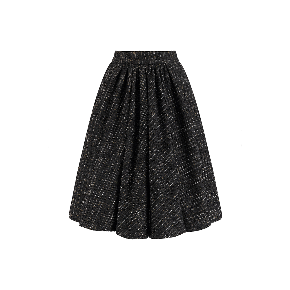 Shop the stunning Tweed A-Line Puffy Skirt at The Luxe Maison. Explore our curated collection on online designer clothing website. Shop Now!