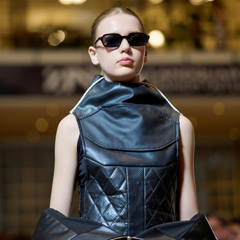 Step into futuristic fashion with EV Battery Separator Sculptural Jacket. Buy online women clothing india shop and stand out. Shop now!!