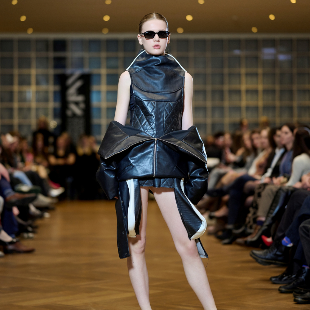 Step into futuristic fashion with EV Battery Separator Sculptural Jacket. Buy online women clothing india shop and stand out. Shop now!!