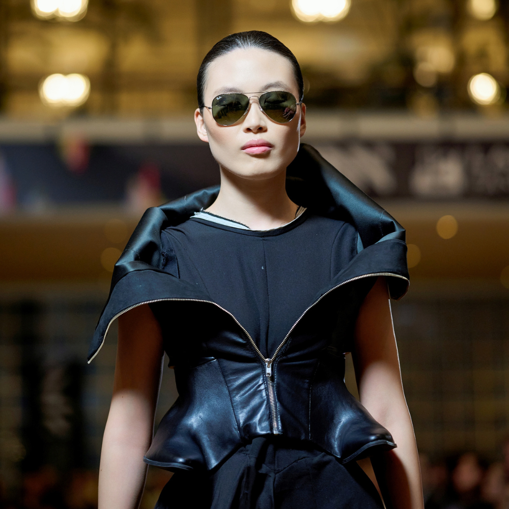 Upcycled Jacket Asymmetrical Dress