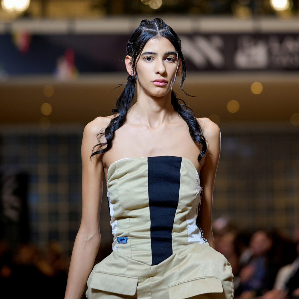 Find luxe dress shop’s Upcycled Vintage GDR Jacket Mini Dress. make a bold fashion statement. Shop now!!